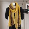 Eleganter Langer Schal Büro Damen Accessoire Knitteriger Schulterwickel Für Übergangswetter Mode Styling Accessoires