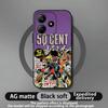 Fashion hot Rapper 50 Cent Phone Case For Xiaomi Redmi Note 14 13 12 11 Pro Plus S 5G 4G Soft Black Phone Cover