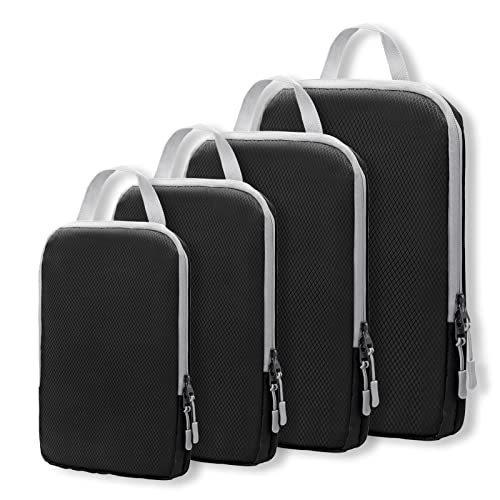 Travel Compression Packing Cubes 8 Set Large Capacity Clothes Organizer Bags Portable Luggage Storage Bags