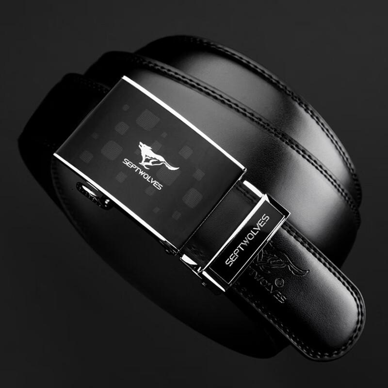 

Septwolves Men s Automatic Buckle Leather Belt 110-125cm