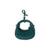 MIU MIU Wander Serie Matelassé Metall Buchstaben Logo Reißverschluss Abnehmbarer Verstellbarer Schultergurt Leder Hobo Tasche Mini 5NR019-2FPP-F0K41