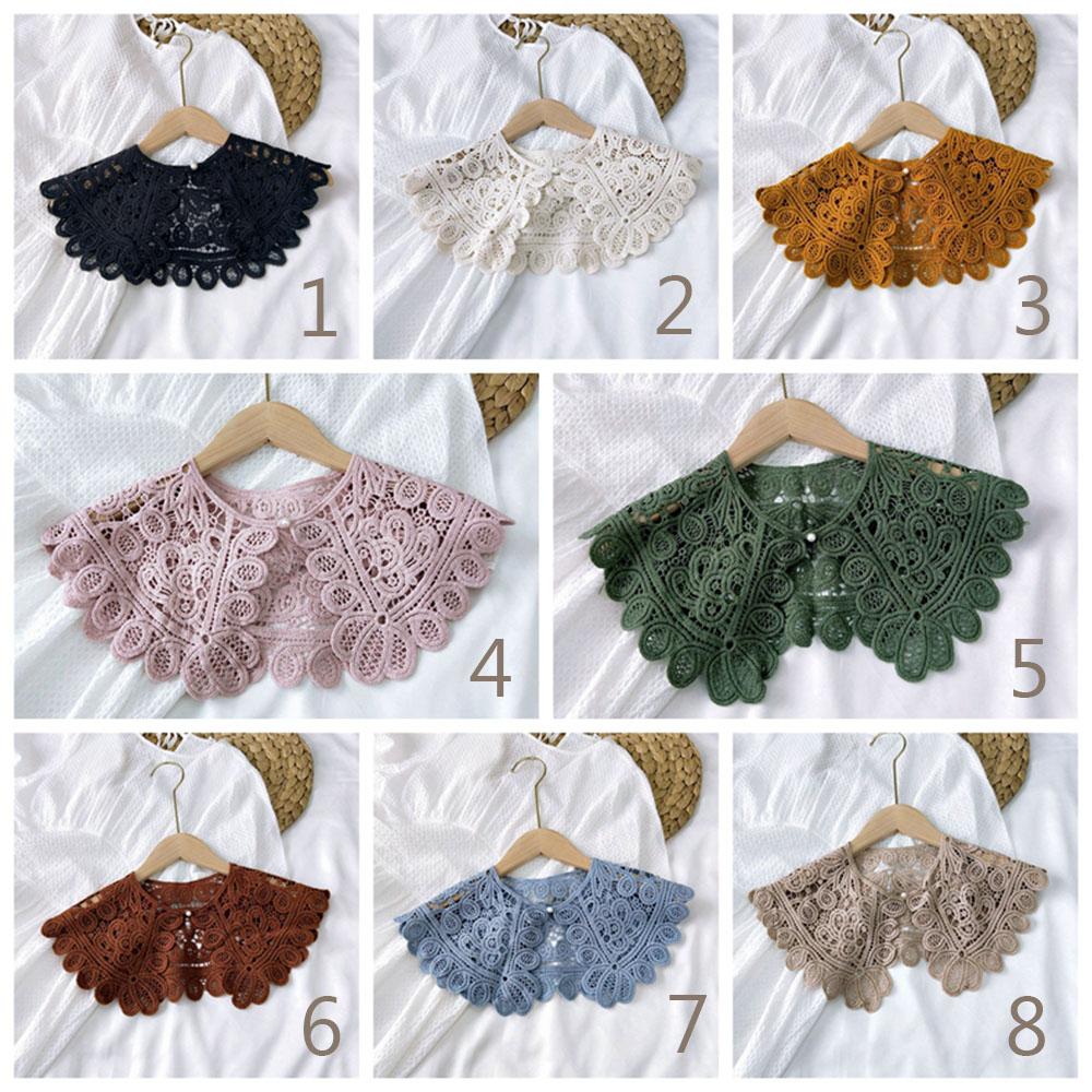 Hohle Baumwolle für Damen Damenbekleidung Nähen Schal Applikation Falscher Kragen Spitze Ausschnitt Kleidung Dekoration Abnehmbarer Kragen