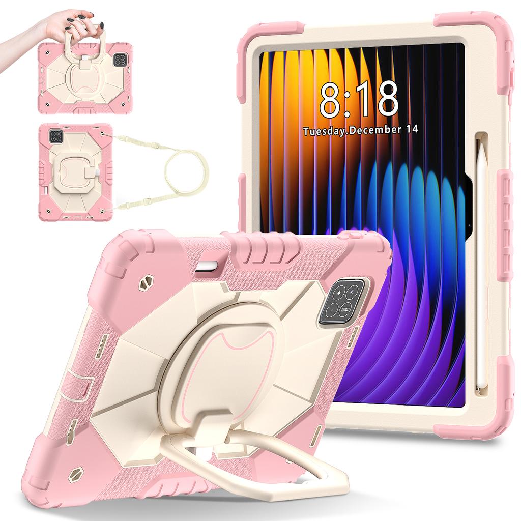 For Xiaomi Pad 7 Pro/Pad 7 Case Silicone+PC Kickstand Tablet Cover