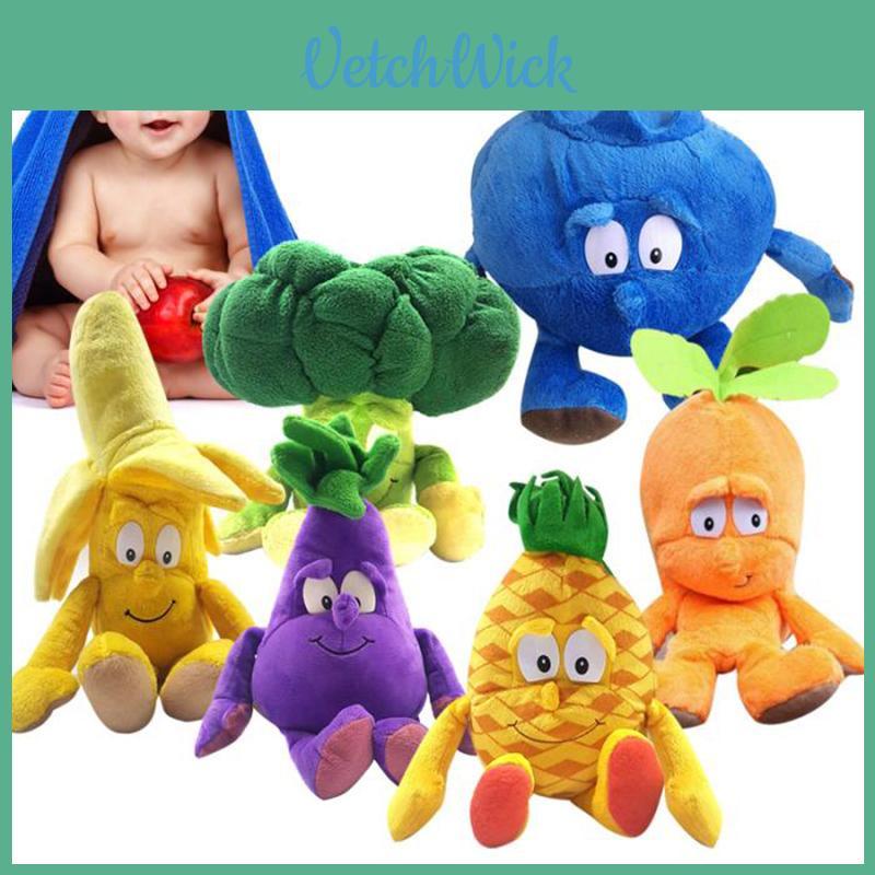 Almofada de Pelúcia Macia de Frutas, Vegetais e Plantas Boneco de Pelúcia Presente Para Crianças