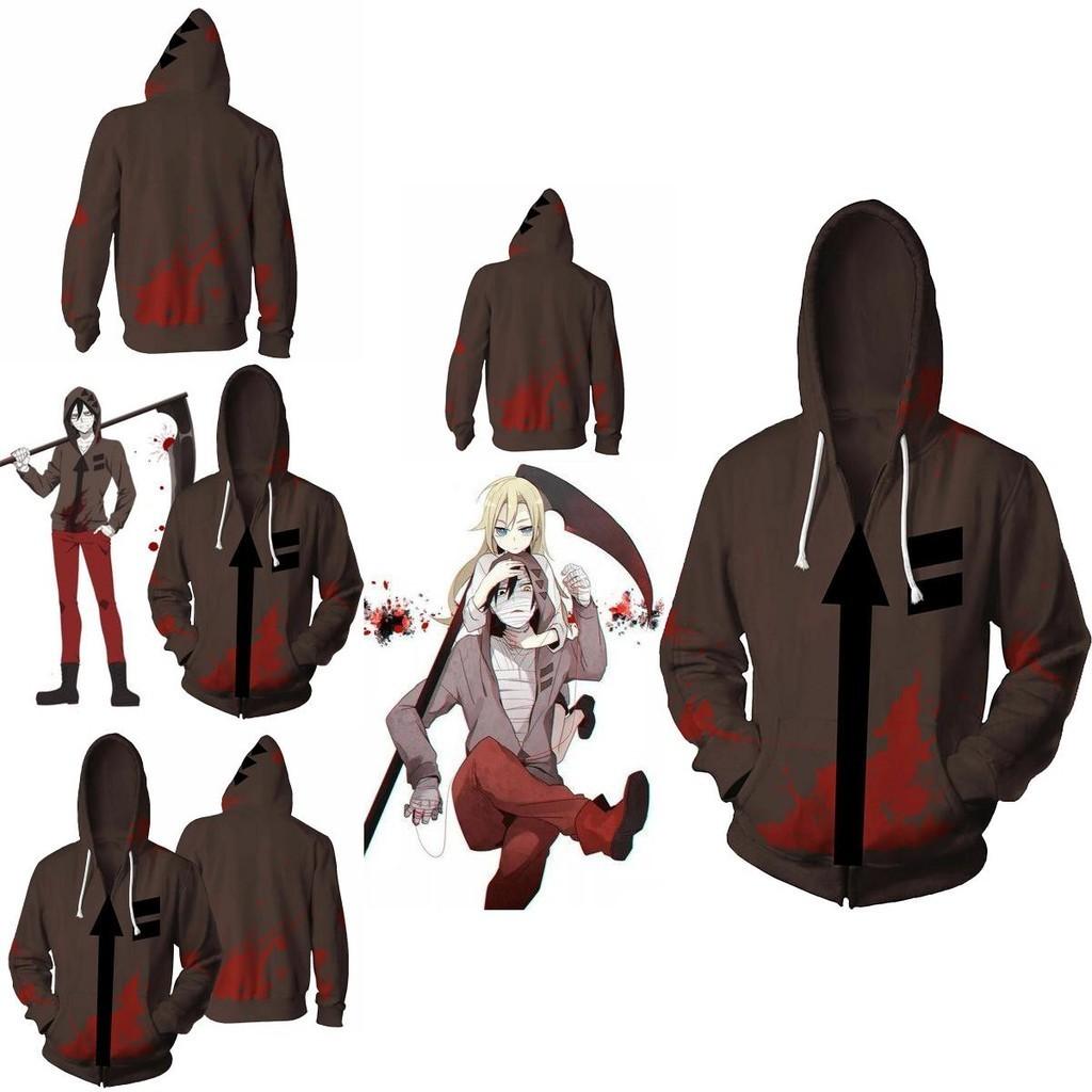 Of Anime Angels Death Isaacfoster Zack Hoodies Coat Sweatshirt Cosplay Costume