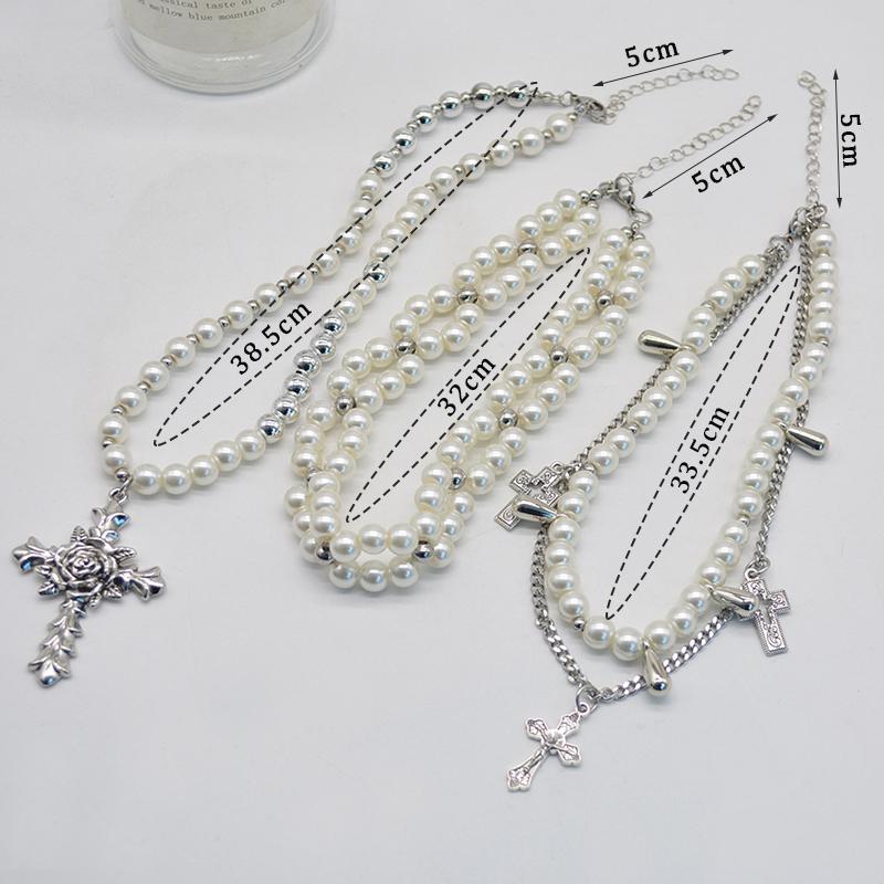 19 Stile Doppellagige Quaste Perlenkette Für Damen Nischendesign Kamelien Schlüsselbeinkette Leichter Luxus High-End-Gefühl