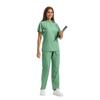 Damen Kurzarm Reißverschluss Scrub Set für Tierpflege, Krankenhaus, Arzt, Krankenschwester