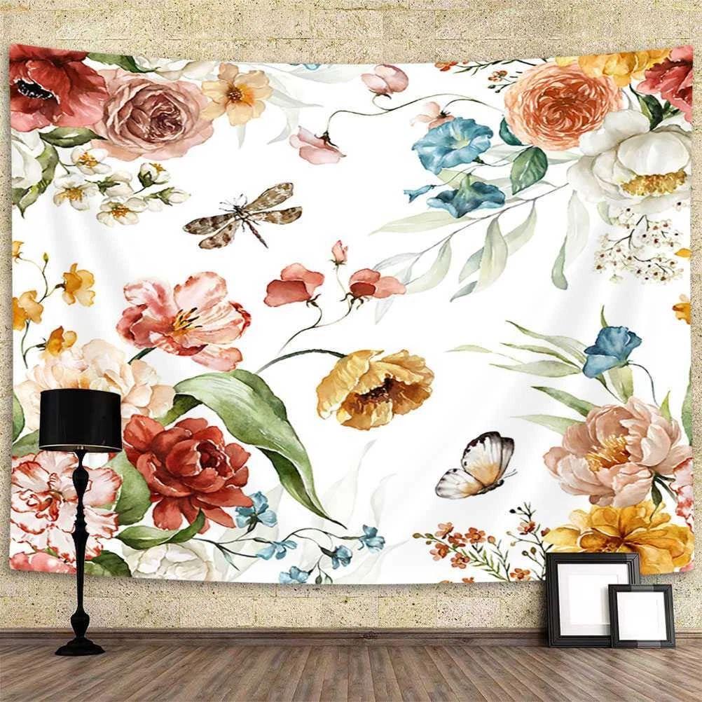 Tapestry romantic retro floral background 75x100