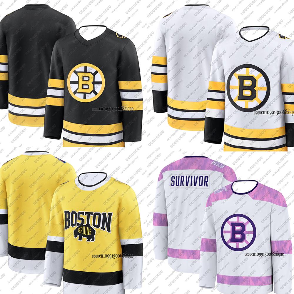 Nuove maglie da hockey su ghiaccio Autunno Inverno per Uomo Maglie da hockey Boston Bruins Sportive casual a manica lunga Maglie da donna Maglie per la famiglia