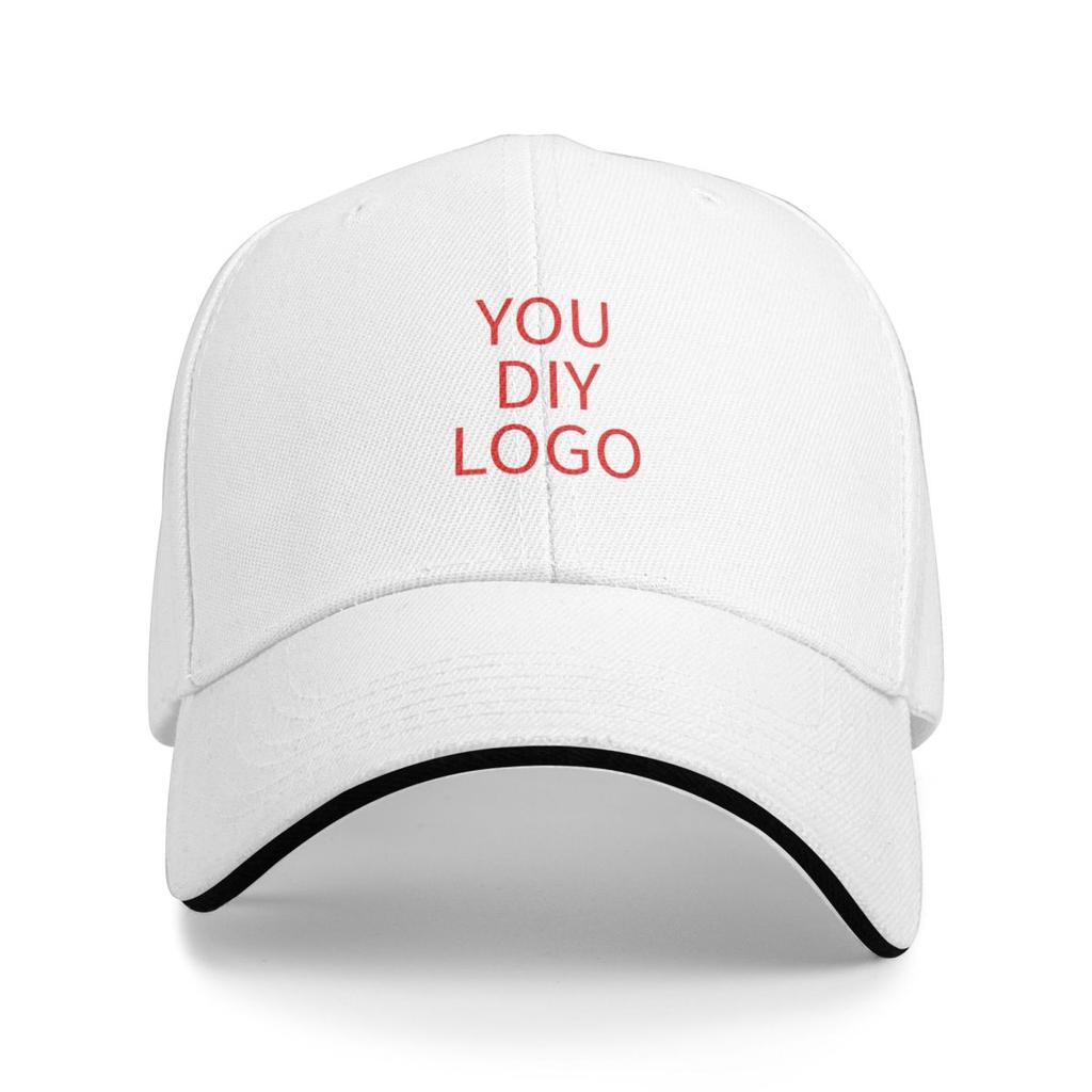 YOUR Design DIY Baseball Cap Hip Hop Customized Logo Sandwich Hats Unisex Adjustable Hats Cap Outdoor
