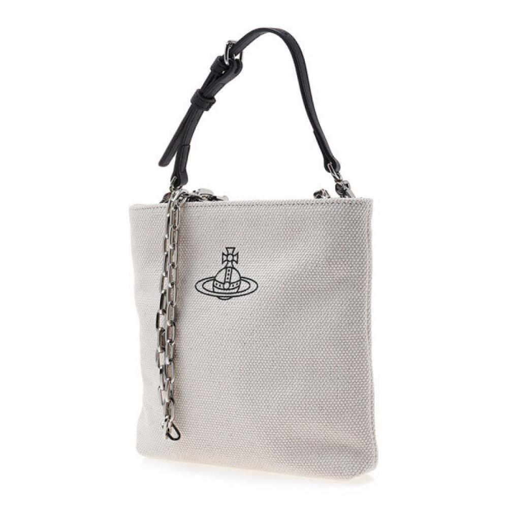 Vivienne WeStwood Damen S Leinwand Quadratische Crossbody-Tasche 43030096 W00ij D404