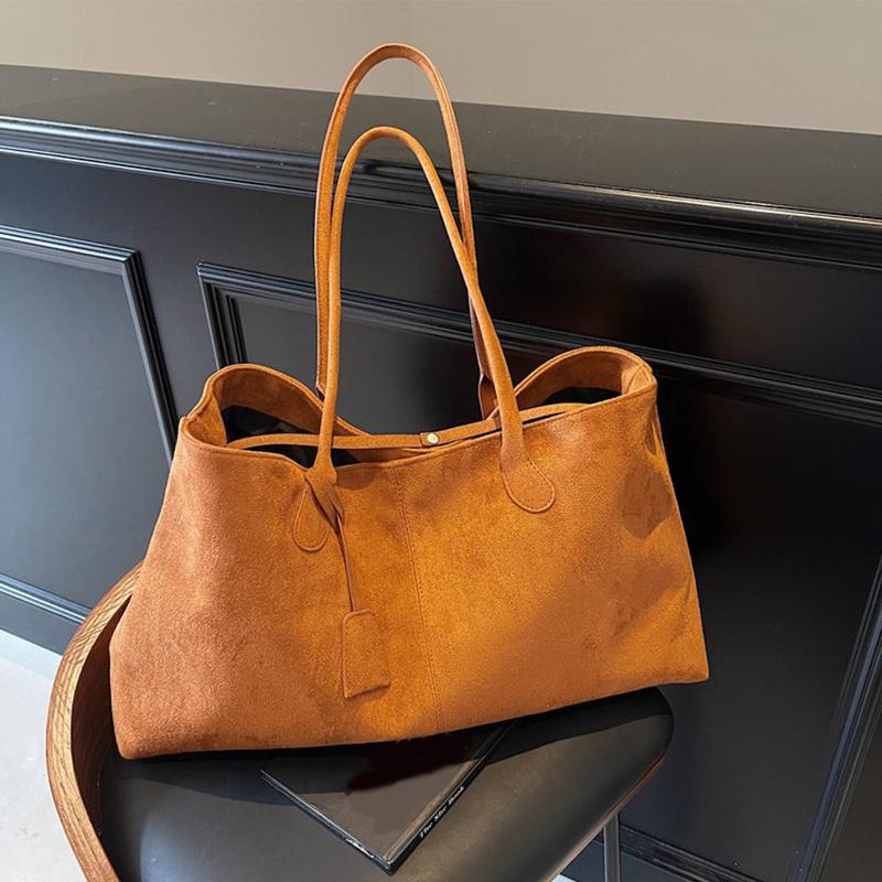 Yogodlns Women Vintage Tote Bag Solid Color Shoulder Bag Large Capacity Handbag Commute Satchel Bag for Work Travel Shopping