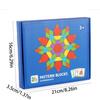 155 Pieces of Creative Shape Puzzle Wooden Children's Puzzle Enlightenment Color Cognition Matching Toy