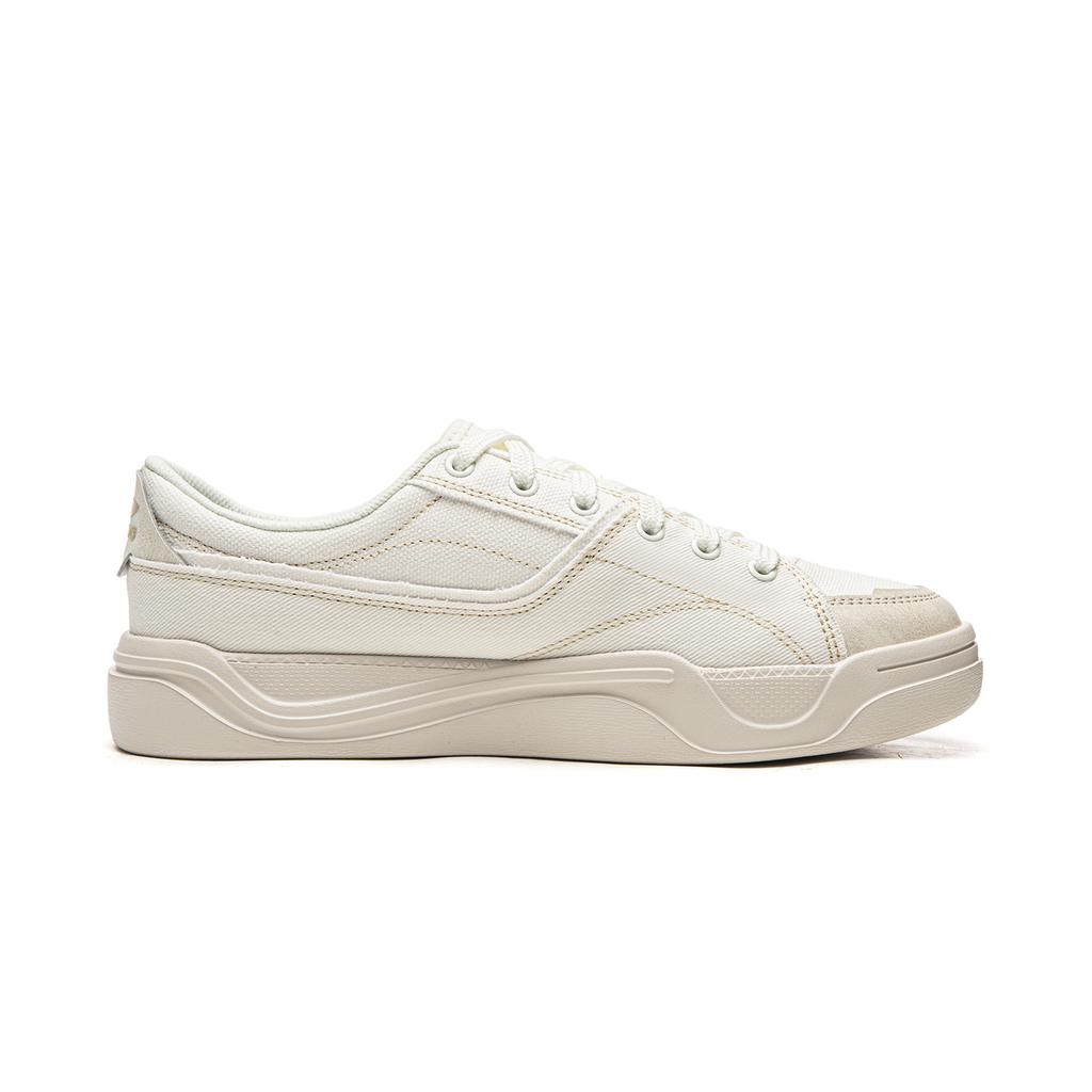 Li Ning Light Sail Skateboard Shoes Unisex Low top Champagne White AGCW047-2