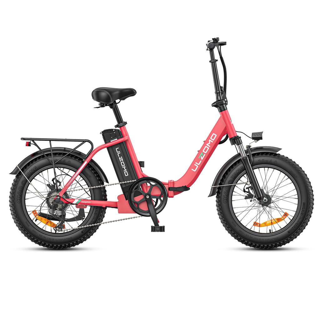 ULZOMO Dolphin Multi Terrain E-Bike With TowSeat 250W Motor 48V13AH Battery Adult Electric Bicycle 20 Inch Inch Road Tire Commuting Electric Bike