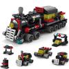 DIY 6 In 1 Train Track Robot Vehicle Truck Building Blocks Kit Girls Bricks Movie Model Kids STEM Educational Birthday Boys Toys