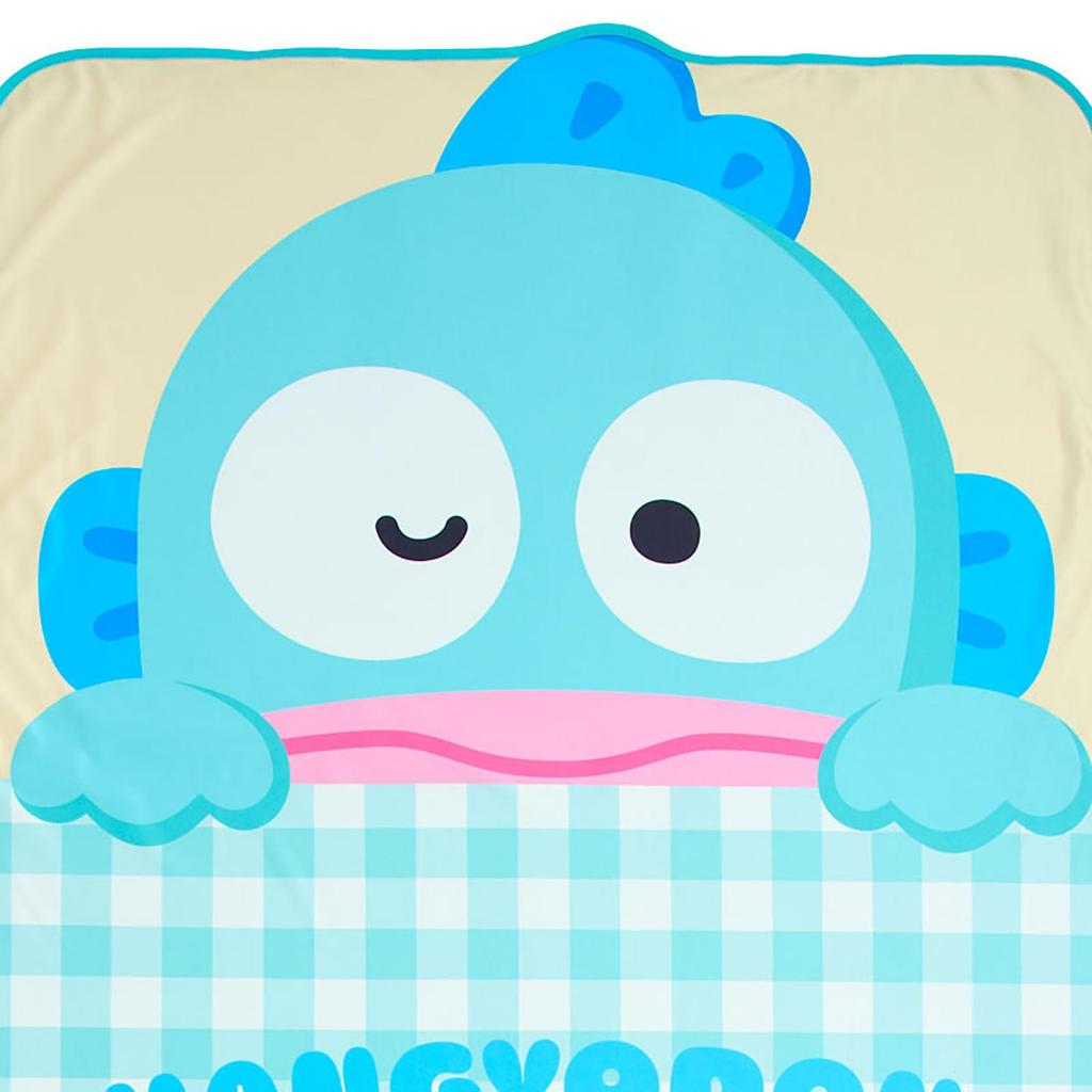 Sanrio Hangyodon Nap Blanket Cool to the touch Knee blanket 433144 Surface 100% polyester, Back 100% nylon, fabric,