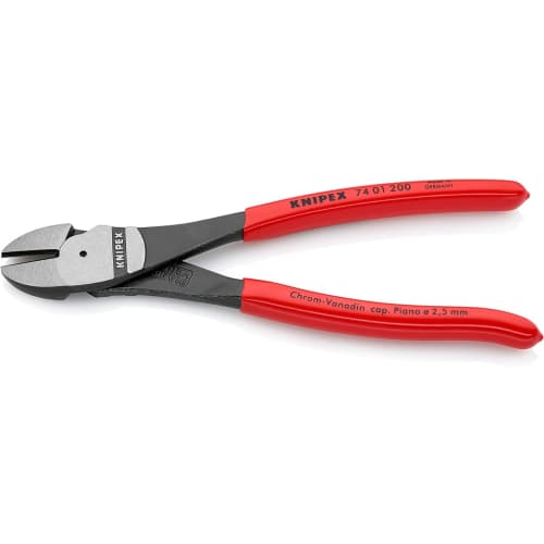 Knipex 7401-200 Heavy-Duty Diagonal Cutting Pliers (for Hard Wire) (SB)