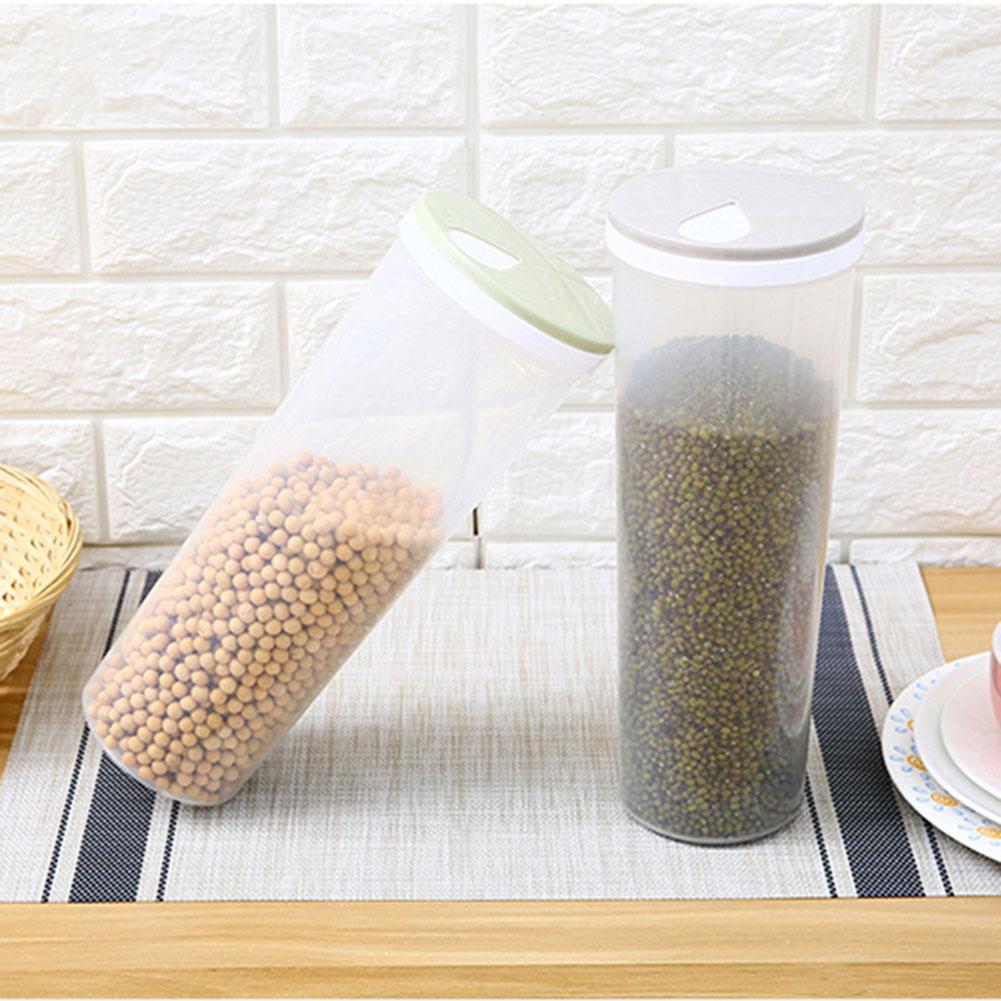 Cereal Storage Containers Airtight Box With Lid Translucent Moisture-Proof Dry Food Storage Canisters For Kitchen Food Snacks