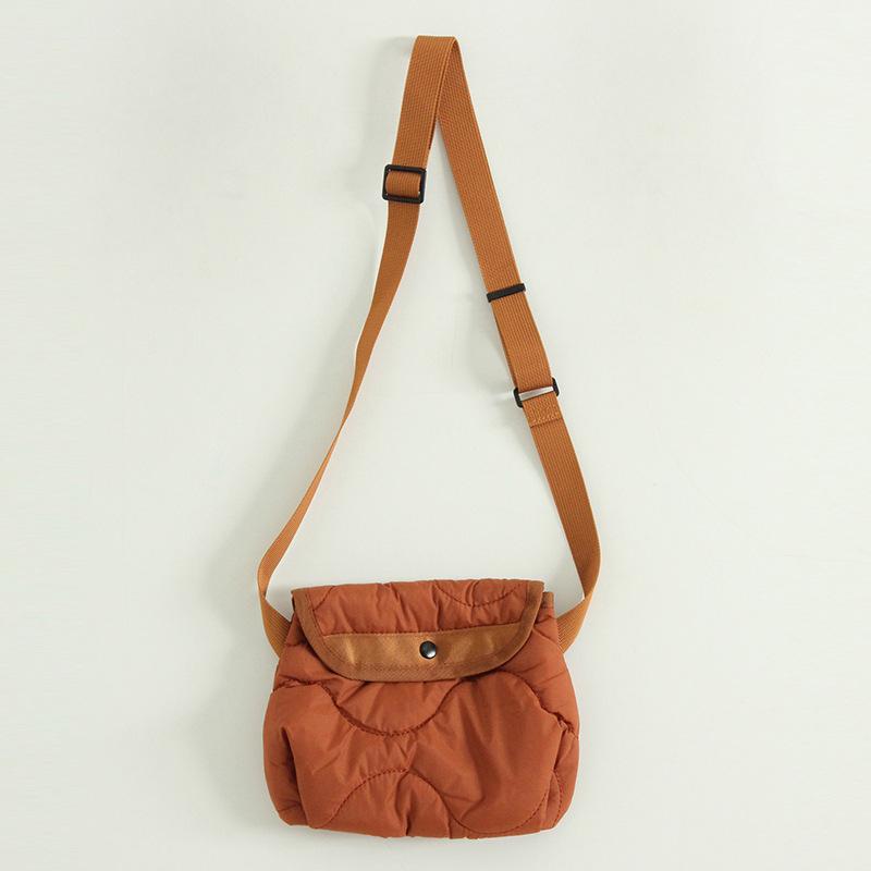 

Fashion Quilting Women Shoulder Bag Designer Padded Crossbody Bags for Unisex Mini Nylon Cotton Phone Flap Purse Female Handbags 22x18cm