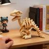 3D-gedrucktes niedliches Velociraptor-Fossil-Skelett-Ornament PLA-Material Auto-Armaturenbrett-Dekoration Schreibtischmodell