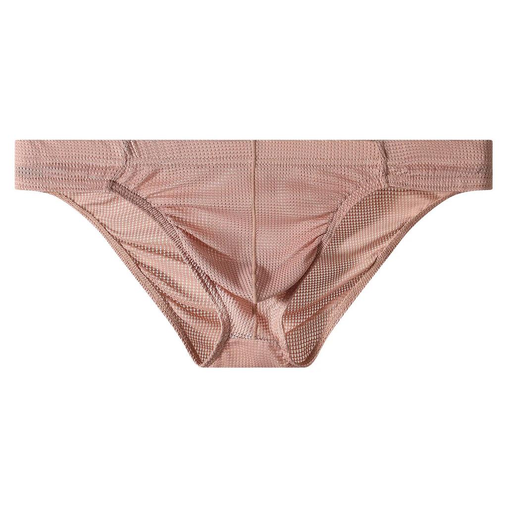 New Style Men's Underwear, Mesh Breathable Transparent Sexy Briefs, Men's Hollow Low-Waist Shorts, Men's Briefs