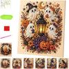 Voorbedrukt Canvas Doe-het-zelf Parel Kunst Kit Hars Parels Halloween Parel Kunst Halloween Decoratie