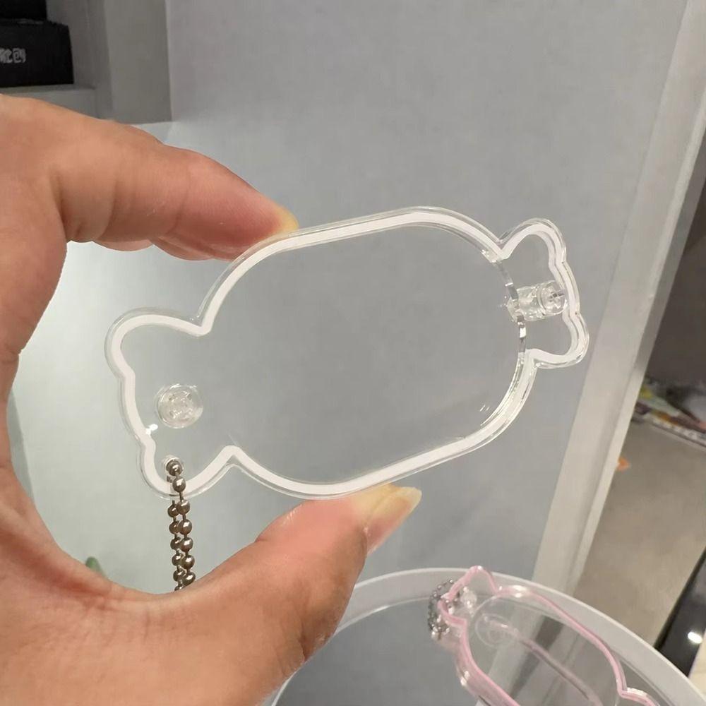 Candy Shape Shaker Keychain Transparent DIY Acrylic Pendant  For Handmade Projects