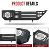VEILS Front Door Storage Box for Jeep Wrangler JL JLU 4XE (2018-2025) & Gladiator JT (2020-2025) Accessories, Fits Manual/Power Seats, Heavy-Duty