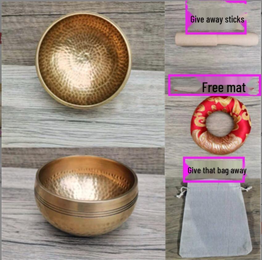 Nepal Buddha Sound Tibetan Singing Bowl - Copper Meditation and Yoga Chime