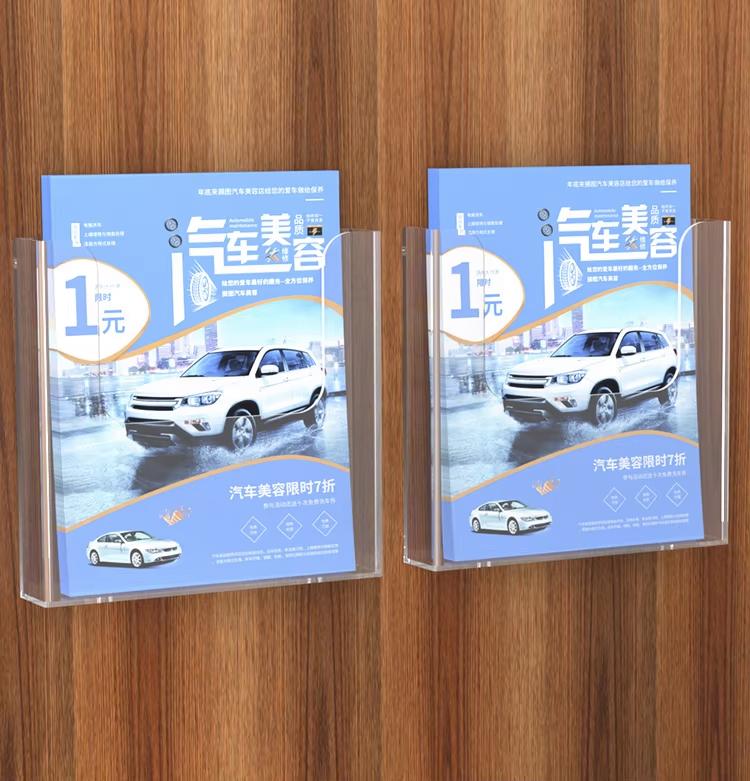 Ścienny Uchwyt na Ulotki A4/A5 Akrylowe Uchwyty na Broszury Ścienny Uchwyt na Ulotki Przezroczysty Uchwyt na Materiały Informacyjne