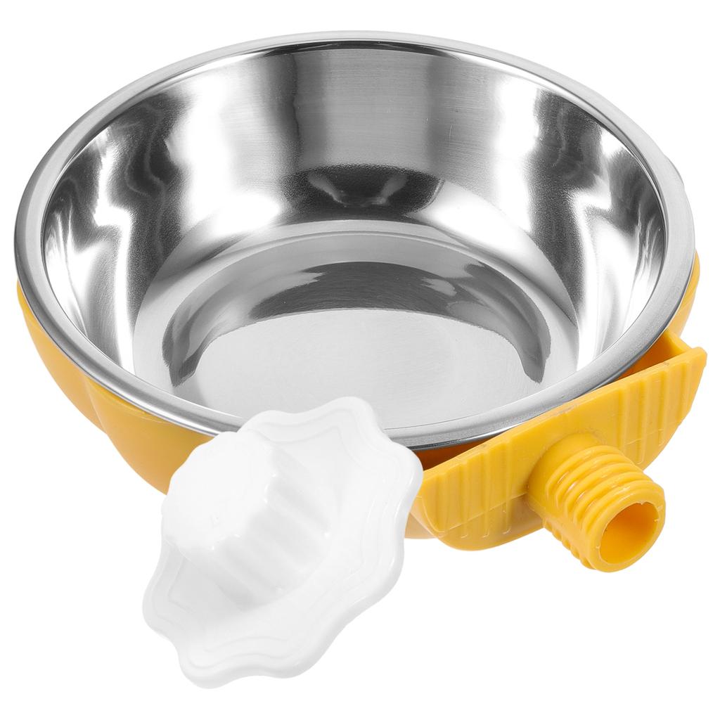 Hanging Pet Bowl Cat Feeder Puppy Supply Crate Dog Stainless Bowls Dishes Large Dogs Plastic Cage Rabbit Water Small