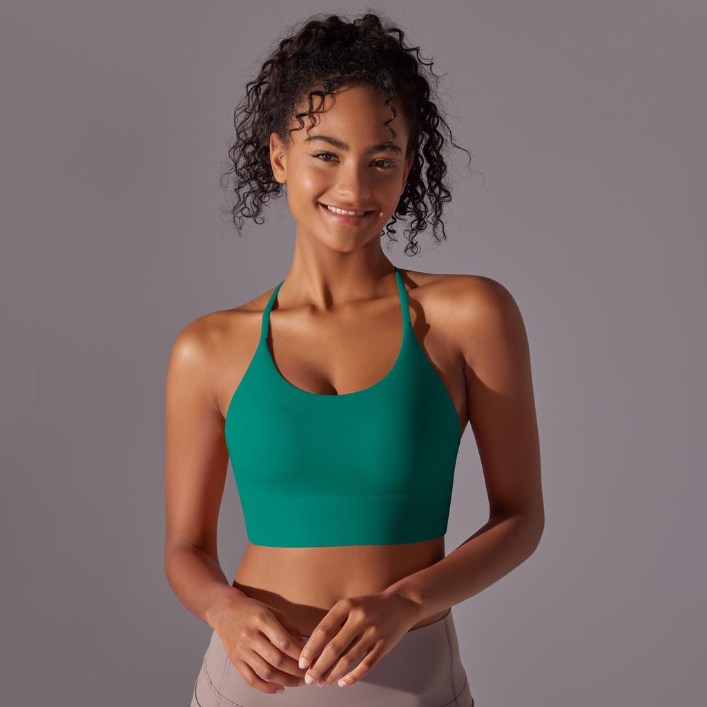 Auroth Women Shockproof Yoga Bra Beauty Back Sports Underwear Sleeveless Fitness Running Tank Top