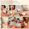 Electric Meridian Brush Massager, USB Rechargeable, 9-Level Intensity, Heating, Vibration, Body Shaping
