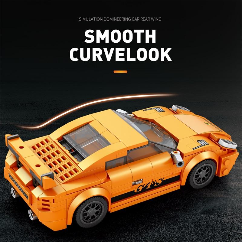 318PCS City Racing Car Building Blocks Supercar Sports Car Model Bricks Adult Desktop Display Children DIY Toys Holiday Gifts