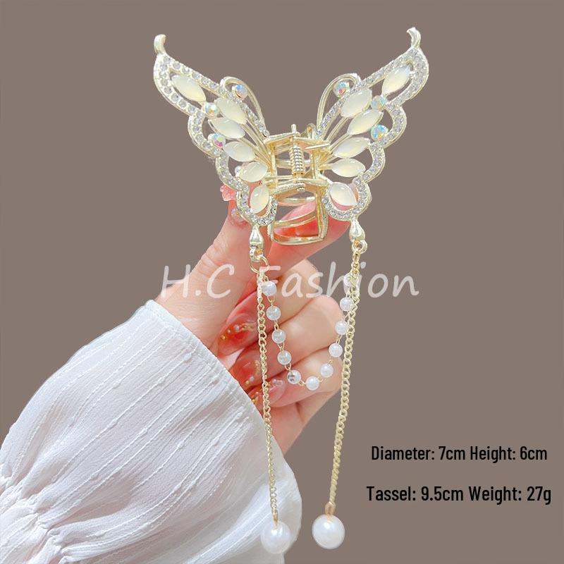 Agrafă de păr elegantă, orhidee, crin, fluture