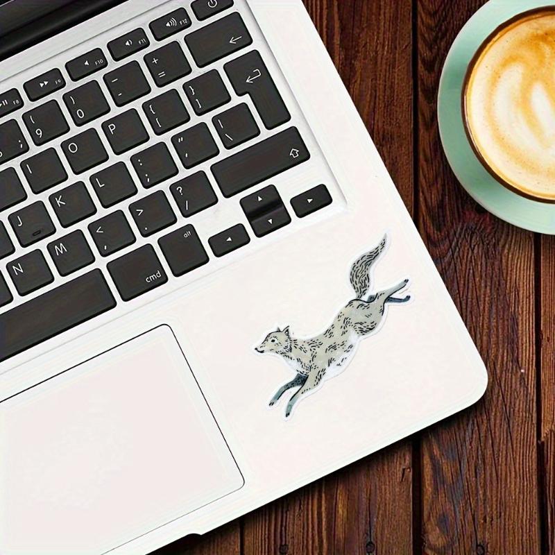 Leaping Wolf Animal Sticker - Waterproof Vinyl Sticker Durable for Laptop, Car Skateboard & More - Perfect for Teens, Adults, Creative Decor & Gifting