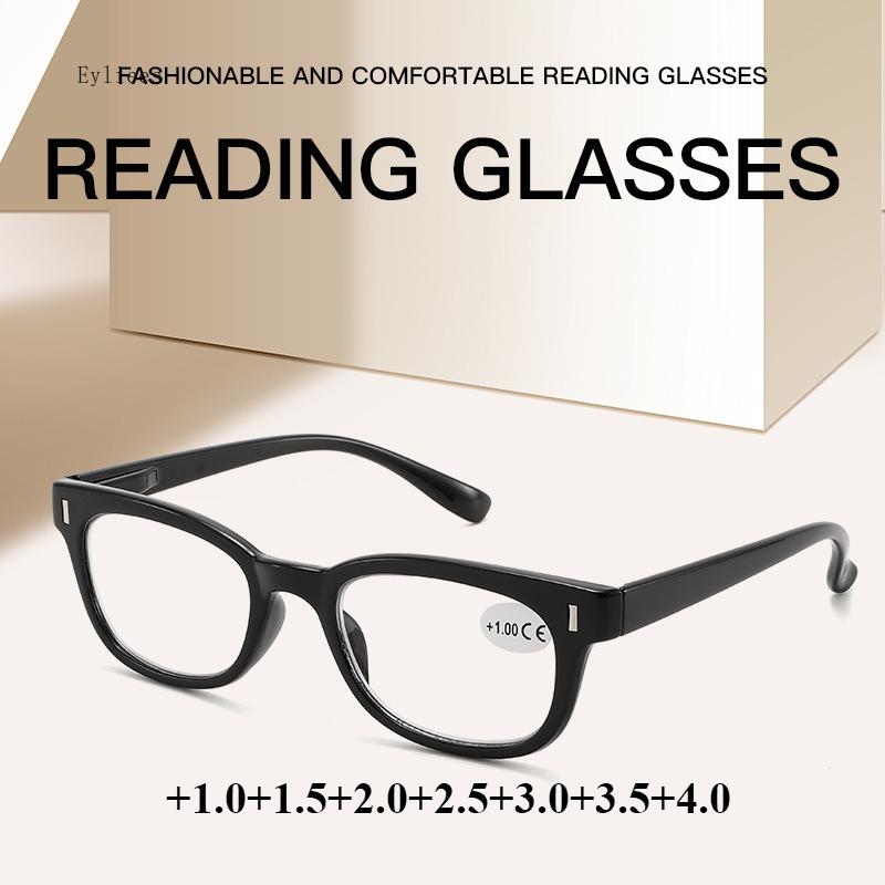 Reading Glasses For Men Women Round/Square Frame/Cat Eye Spring Hinge Ultra Light Readers Eyeglasses Presbyopia With Diopter