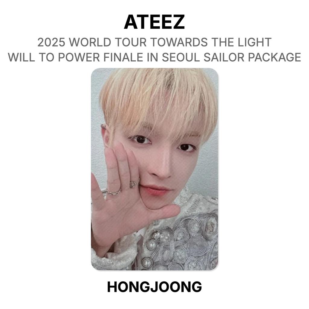 ATEEZ 2025 WERELDTOUR NAAR HET LICHT : WILL TO POWER FINALE IN SEOUL SAILOR PAKKET Officiële Fotokaart