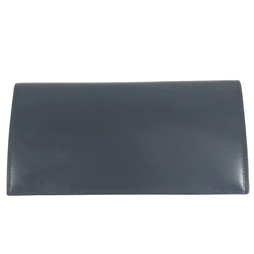 Cartier Must De Line Small Items Wallet Bifold Long Wallet Leather Black