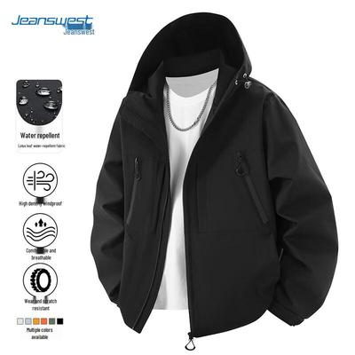 JEANSWEST Men's Outdoor Windproof Water-Repellent Jacket