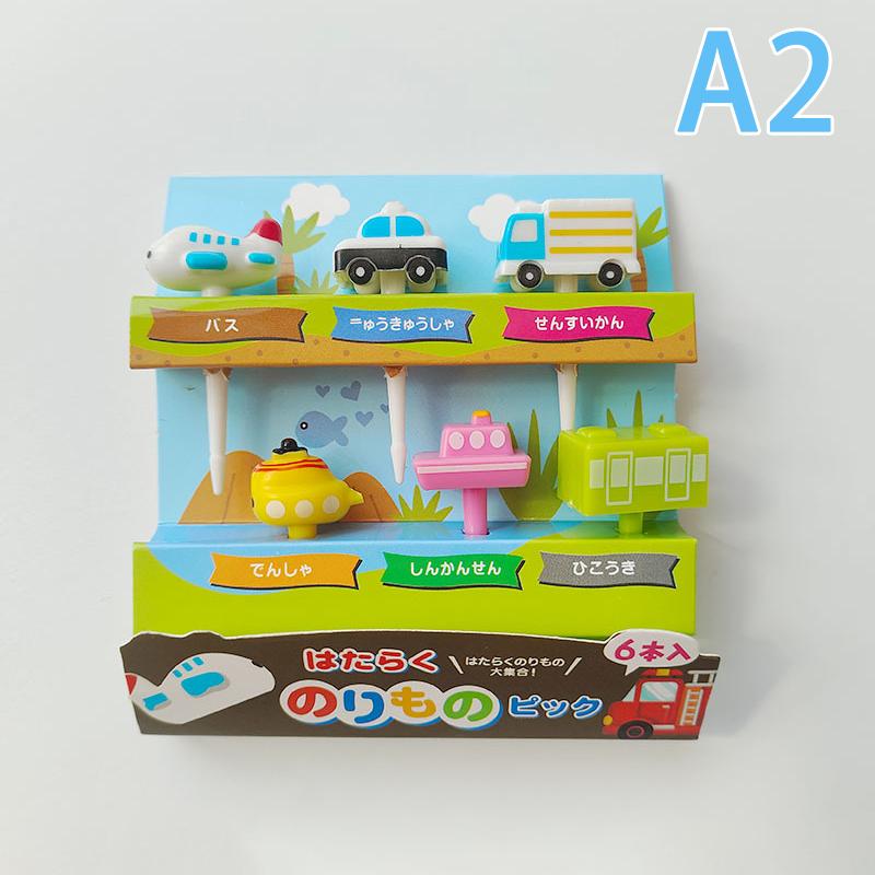 Cartoon Fruit Fork Toothpicks Cute Animal Food Selection Mini Lunch Box Decoration Children'S Food Supplement Tool