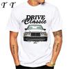 New Summer Fashion Men Short Sleeve W124  Quot Dirty Style TShirt Boy Sport Casual White Tops Vintage Car Hip HopTees
