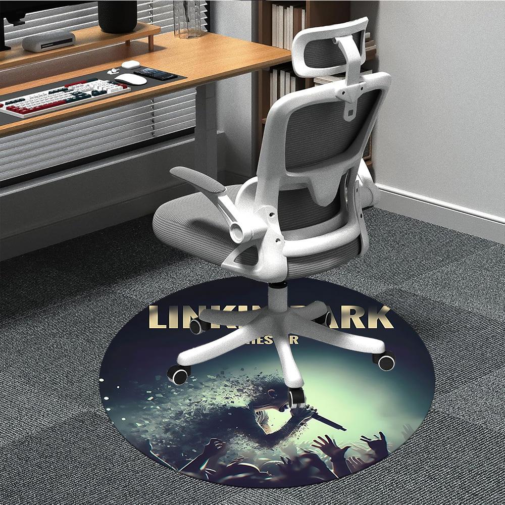 

1pc Linkin Park Office Round Area Rug, Under Office Chairs Bedroom Living Room Home Decor, Room Deco, Available in Various Sizes291 80cm by 80cm