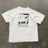 ZYLLO Neues T-Shirt mit Buchstabenaufdruck, Rundhalsausschnitt und kurzen Ärmeln für Männer und Frauen