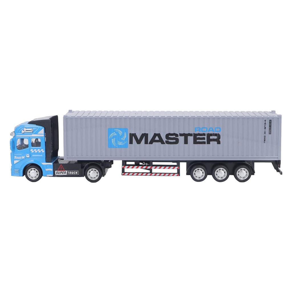 Container Truck Toy Model Pull Back Detachable Realistic Large Alloy Colorful Express Carrier Truck