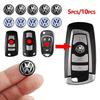 B6 VW For Volkswagen 2/5/10 stk 14 mm Bilnøkkel Emblemer Dekaler Auto Kontroll Nøkkel Logo For Volkswagen VW Golf 4 5 Tiguan Jetta Transp