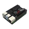 Passive Cooling Metal Case for Raspberry Pi 3B & 4, Aluminum Alloy Replacement Enclosure with Copper Heat Sink Compatibility