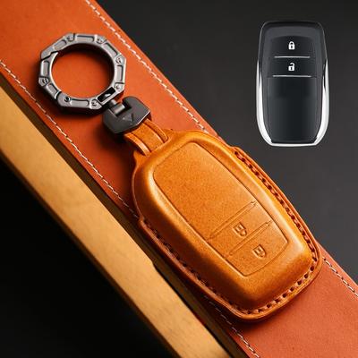 Genuine Leather Car Key Cover for Toyota Sienna Alphard Granvia Corolla Avalon Highlander Prado