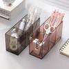 3 Grids Pen Holder Large Capacity Pencil Container Specical Design Pen Storage Box  Office